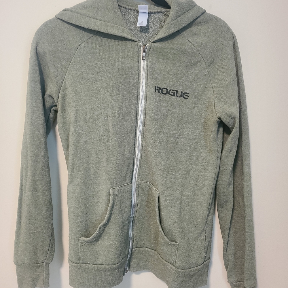 Rogue Womens Olive Green Full-Zip Hoodie